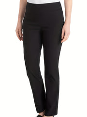  Solid High Rise Workwear Trousers