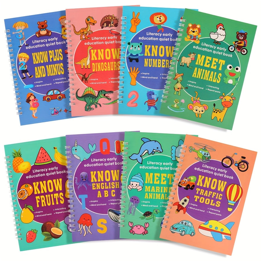 Educational Sticker Activity Book for Toddlers 3-6 Years