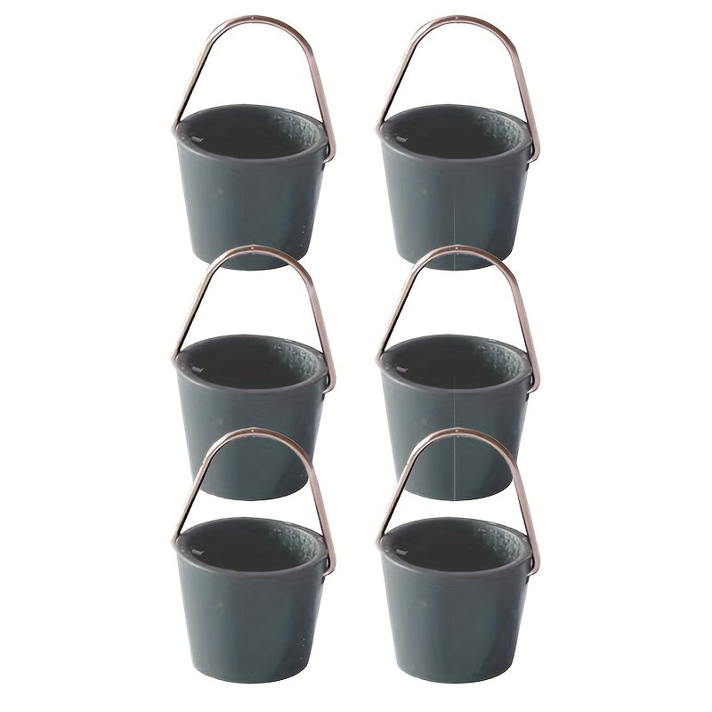 Dollhouse Ornament Cleaning Set Plastic Buckets Doll House Accessories