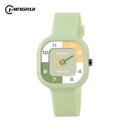 Square Sports Quartz Watch Candy Watch for Kids