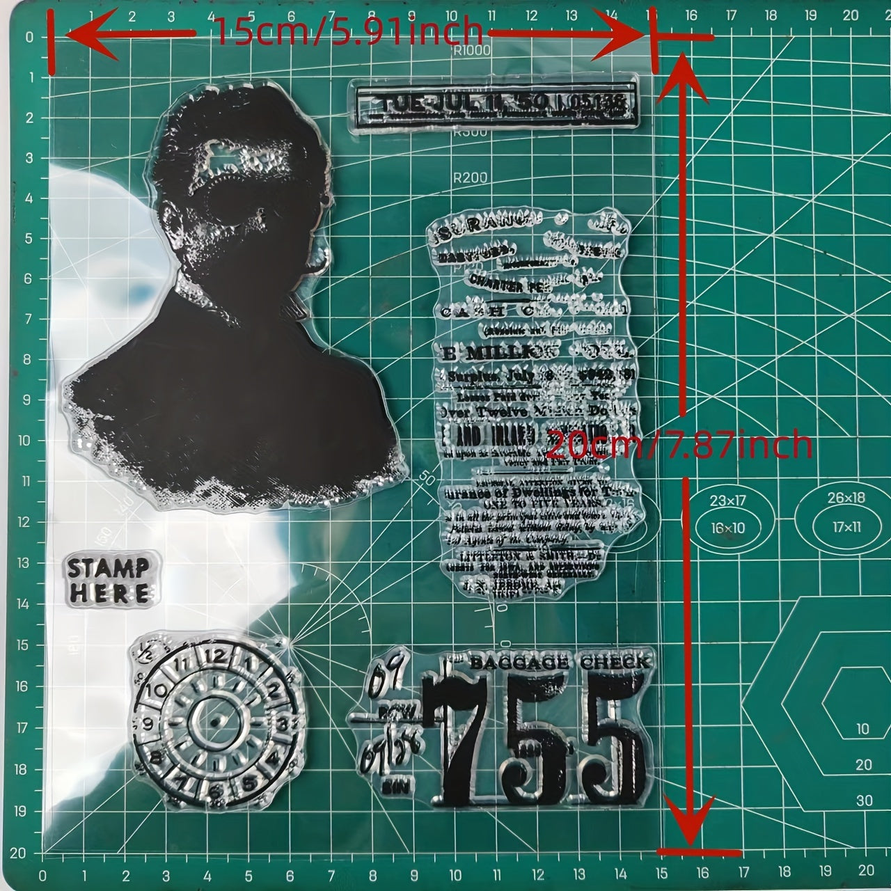 1pc Gentleman Clear Stamps For DIY Scrapbooking Decor Greeting Card