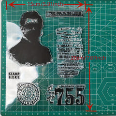 1pc Gentleman Clear Stamps For DIY Scrapbooking Decor Greeting Card