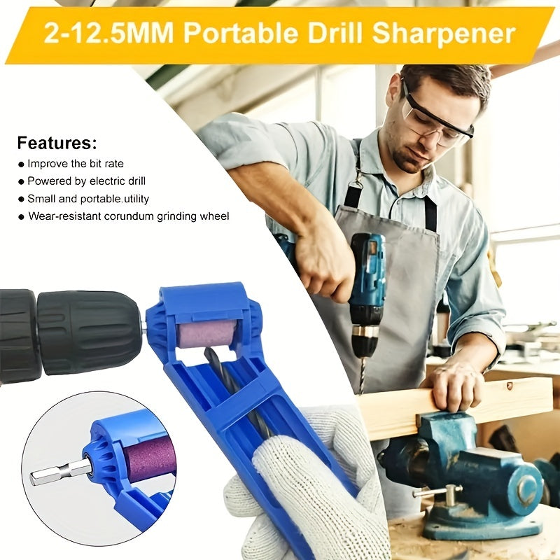 Portable Corundum Grinding Wheel Tool 2 12 5mm Drill Bit Sharpener