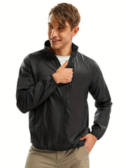 Men's Lightweight Windproof Sports Jacket Sun Protection UV Coat