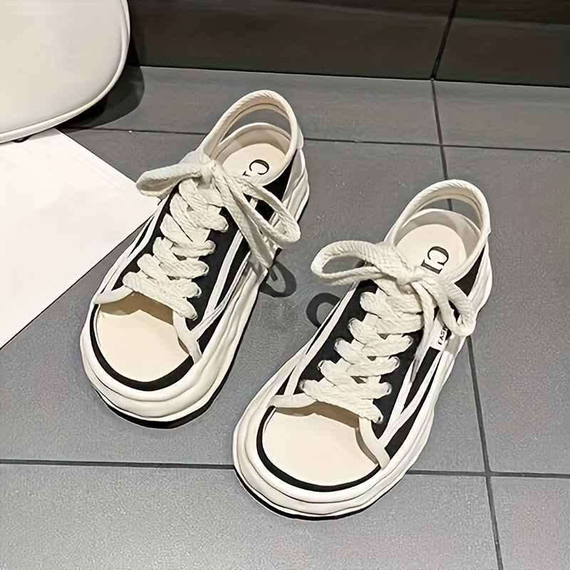 Women's Hollow Dissolving Sandals Shoes Thick Bottom Sports Shoes