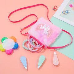 2pcs Plush Unicorn Bag & Coin Purse Set for Girls