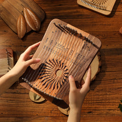 31 Strings Mini Thumb Lyre 17 Strings Finger Harp Wood Creative Finger Lyre