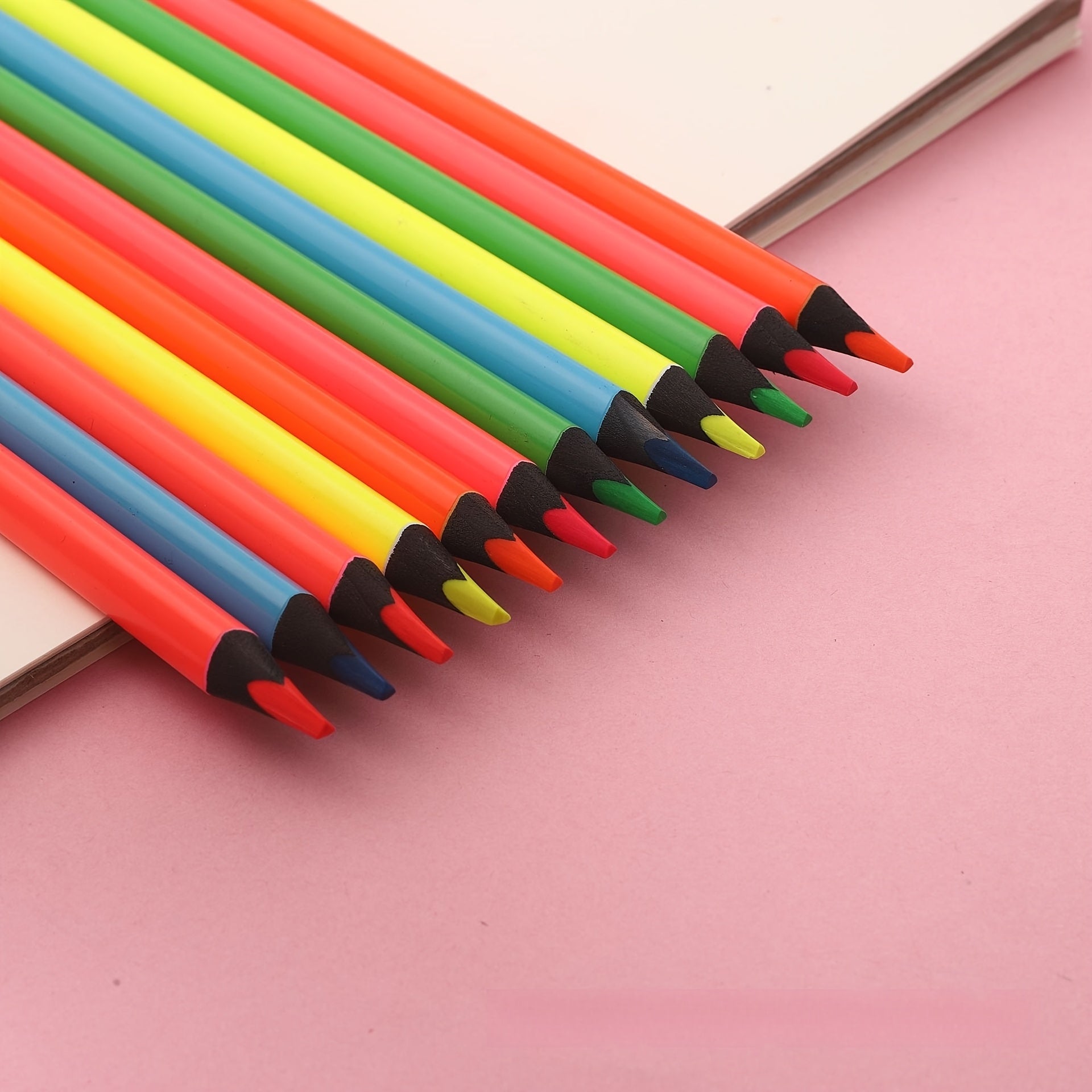 Neon Colored Pencils Set - Professional Drawing Pencil Set