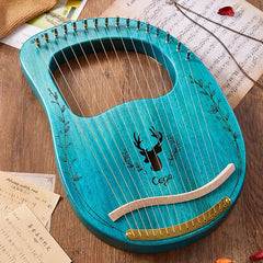 Small Portable 16 19 String Harp Lyre Easy To Learn