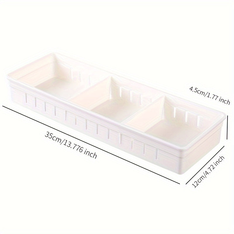 Removable Drawer Divided Storage Box for Kitchen Tableware and Jewelry