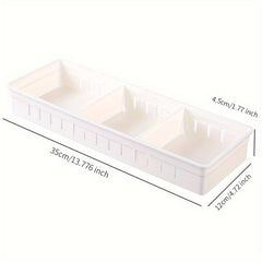 Removable Drawer Divided Storage Box for Kitchen Tableware and Jewelry