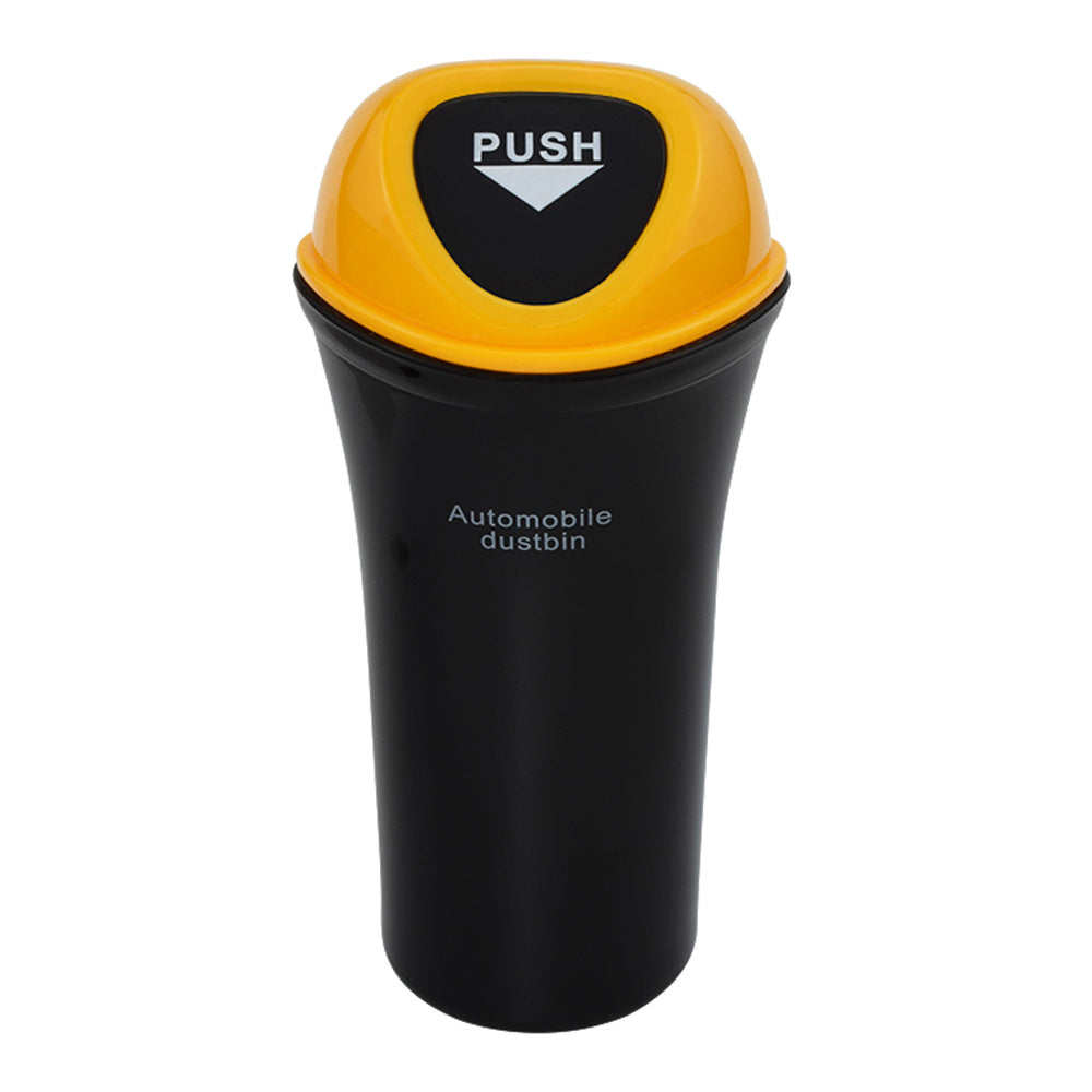 Triangle Car Trash Can with Lid and 3 Storage Pockets