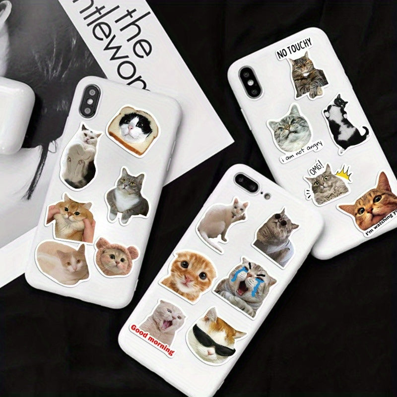 Cute Cat Stickers Waterproof Self Adhesive Decals