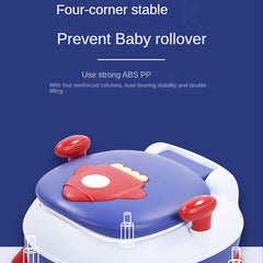 Rocket Pattern Toilet Potty for Boys and Girls Ages 8 Months to 6 Years