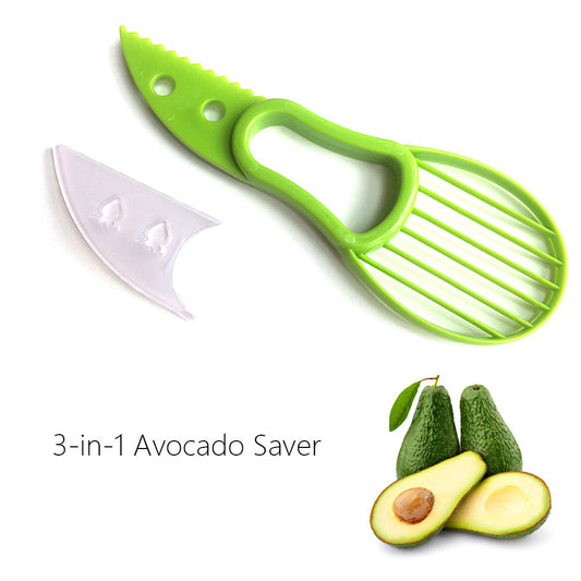 3 in 1 Avocado Slicer Shea Corer Butter Fruit Peeler Cutter Pulp Separator