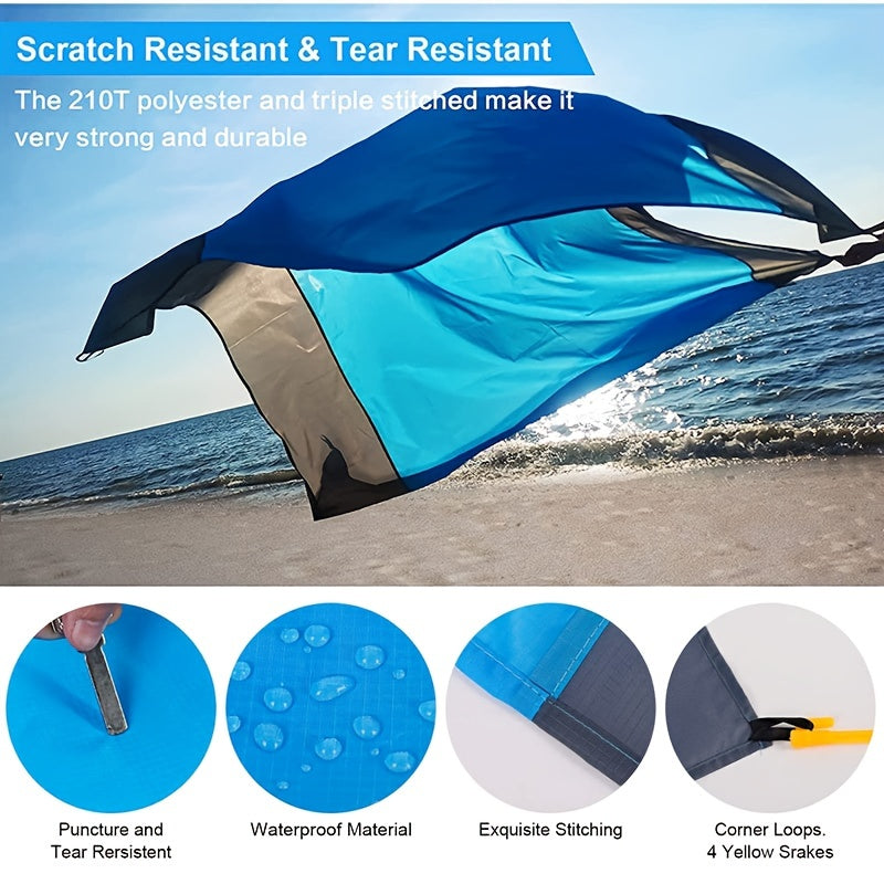 Waterproof Beach Mat Sandproof Quick Drying Compact Folding Pad