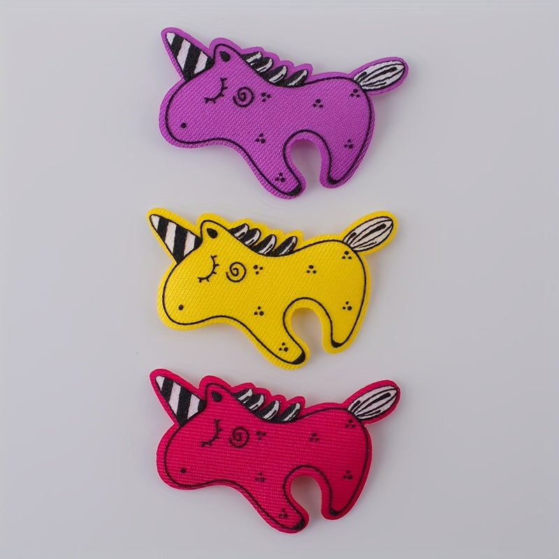 3pcs DIY 3D Printing Animal Cloth Stickers for Kids Clothing Decoration