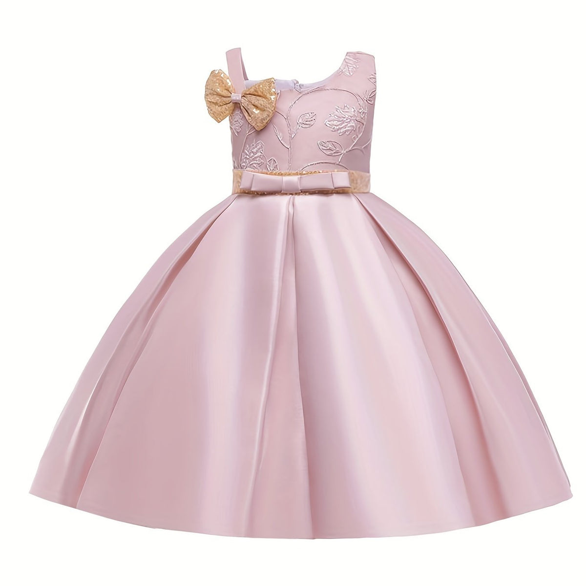 Sequins Bow Flower Princess Dress for Toddler Girls