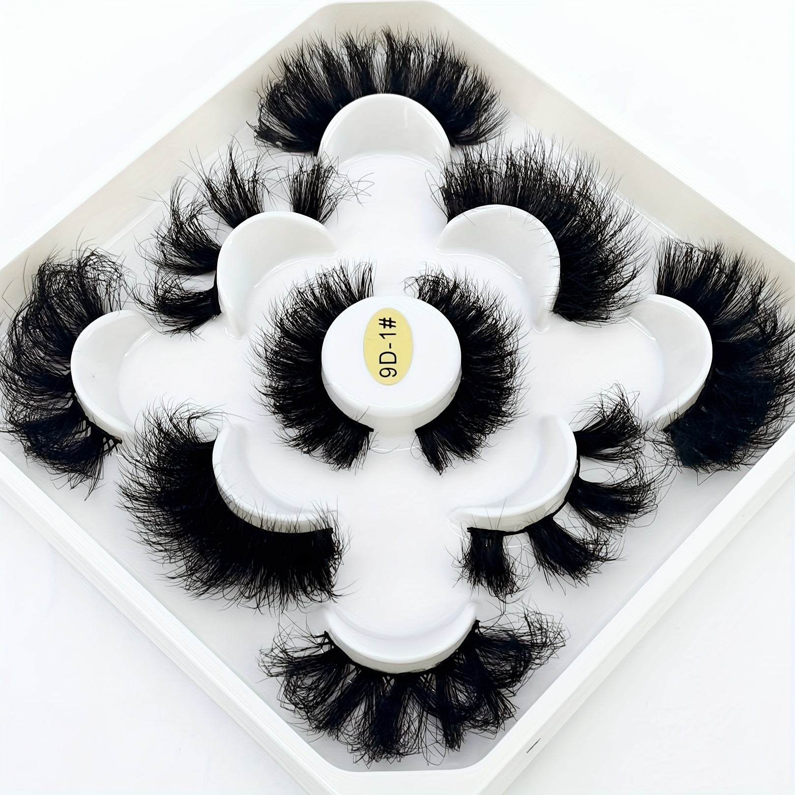 5 Pairs Faux Mink Eyelashes Long-lasting Fluffy Charming Eyelashes