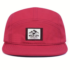 Wild Life Label Baseball Cap Solid Unisex Dad Hats
