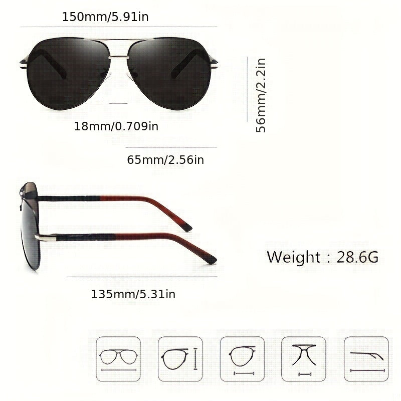 Men's Driving Polarized Sunglasses UV Protection for Sports Cycling Fishing