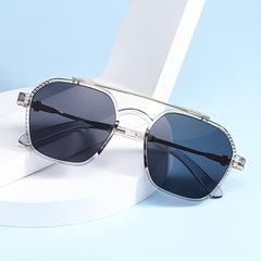 Square Sunglasses UV 400 Sun Shades With Glasses Case
