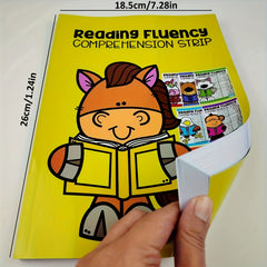 English Fluency Reading Workbook with Cartoon Characters