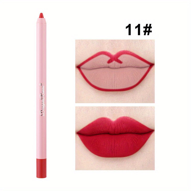 12 Matte Long lasting Lipstick Pen Waterproof Non fading Lipliner Soft Texture