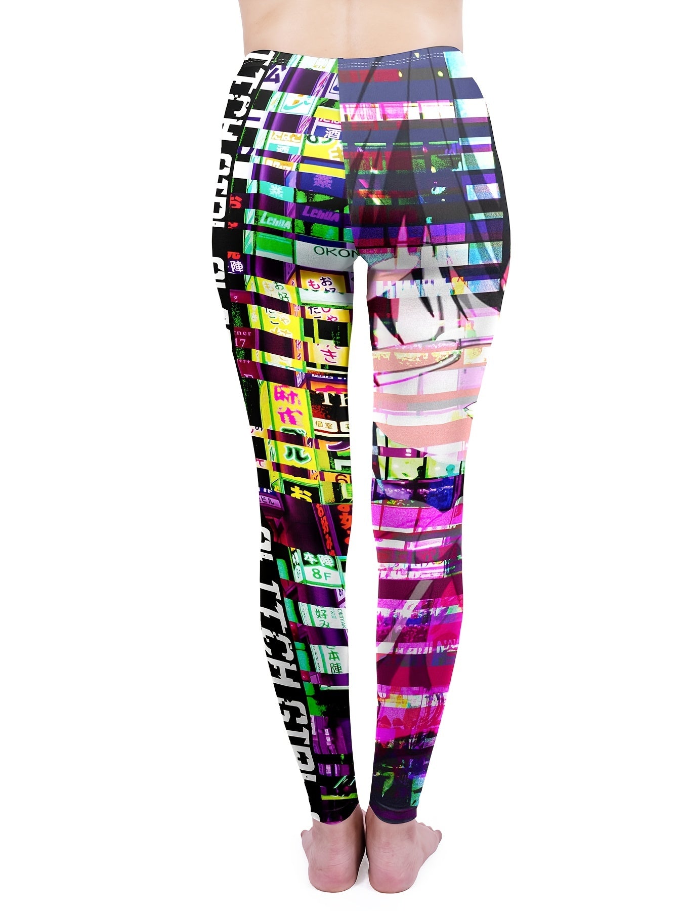 Japanese Anime Leggings High Waist Workout Pants