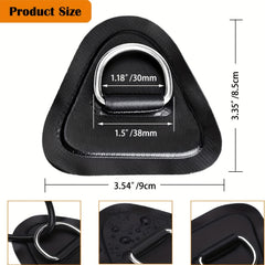 4pcs Stainless Steel D Ring Patches for Boats & Paddleboards