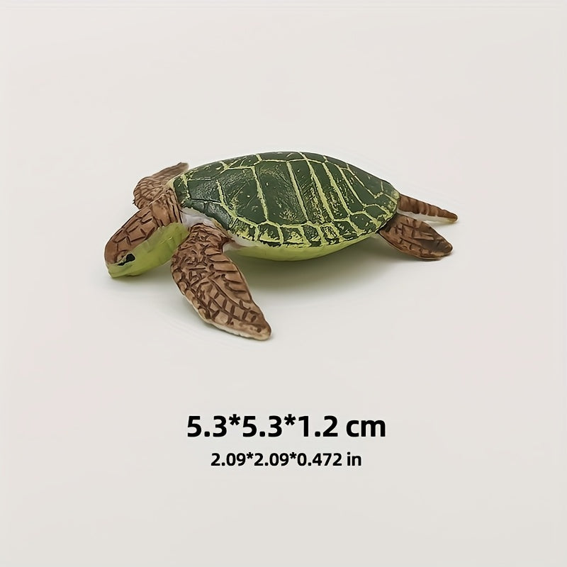Sea Turtle Model Solid Marine Animal for Aquariums and Desk Ornaments