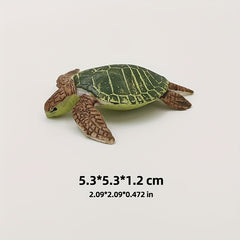 Sea Turtle Model Solid Marine Animal for Aquariums and Desk Ornaments