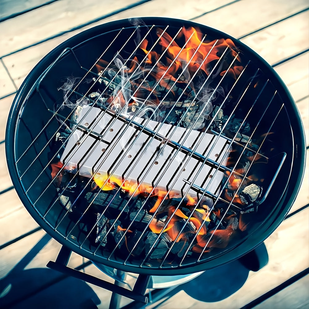 Stainless Steel BBQ Smoker Box For Grilling Outdoors
