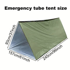 Emergency Survival Tent Windproof Tube Tent Camping Hiking