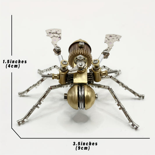 Steampunk Mechanical Bee 3D Puzzle Golden Metal Insect Model Kit