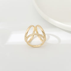 Geometric Criss Cross Scarf Buckle 1pc For Women Scarf