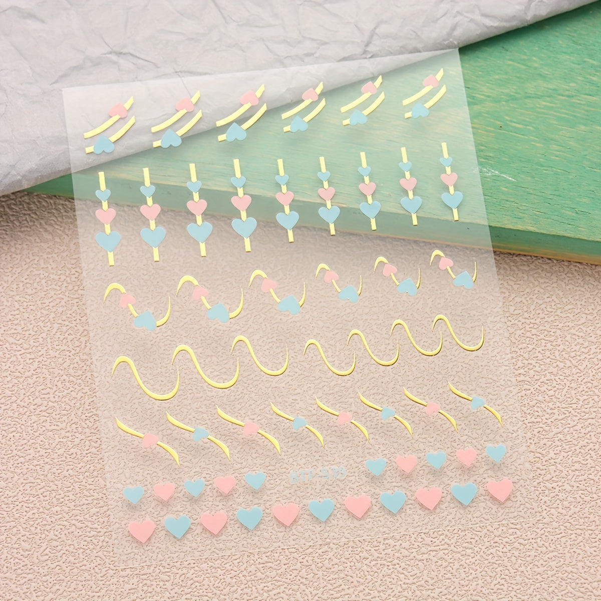 3 Sheets French Line Nail Stickers Self Adhesive Nail Decal