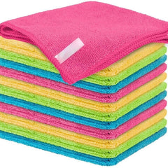 10pcs Microfiber Car Wash Towel Polishing Waxing Cloth