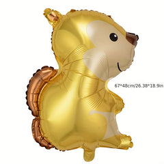 4pcs Small Animal Birthday Balloons Set