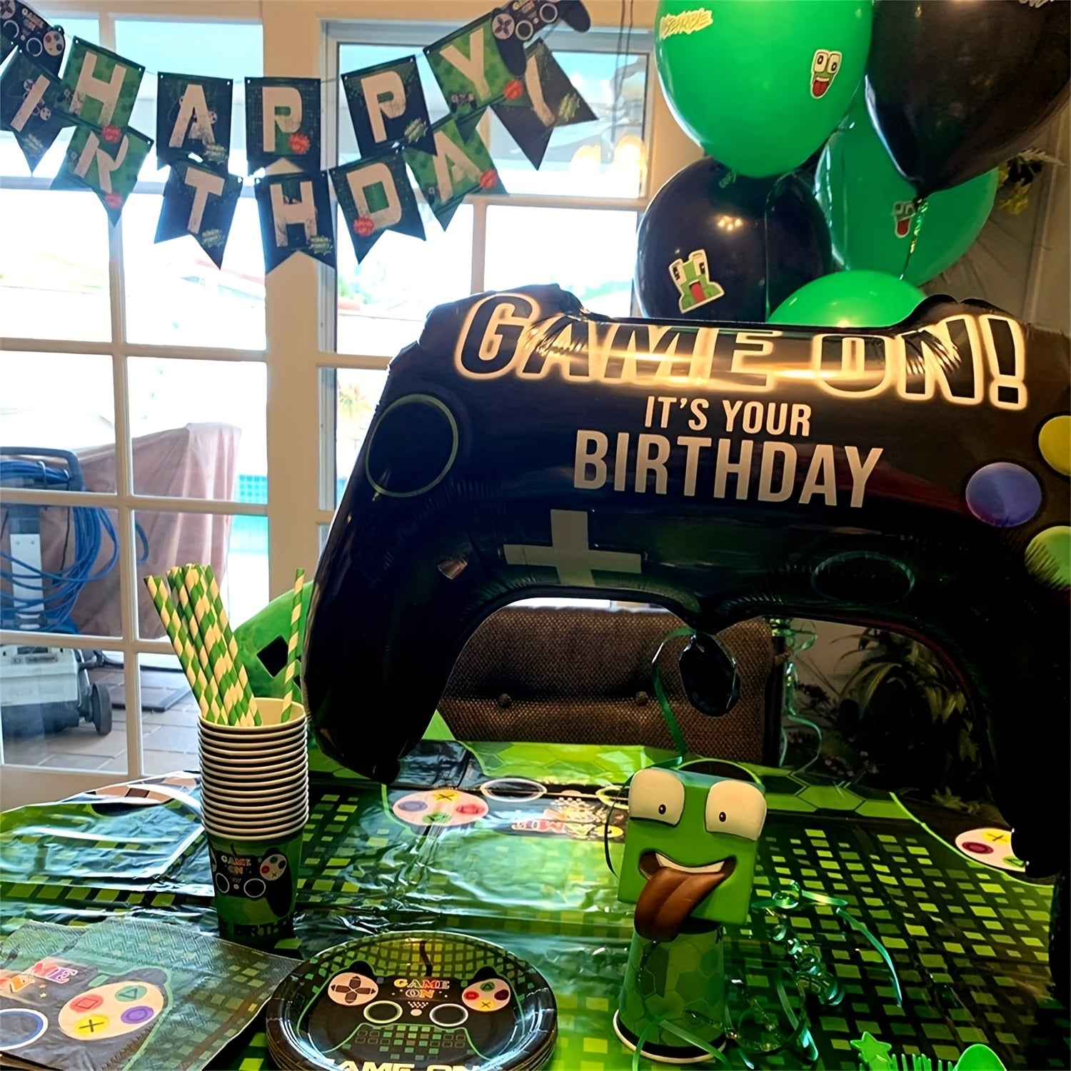 5pcs Video Game Balloons - Perfect for Game Party Decorations