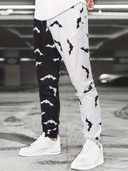 Men's Bat Full Pattern Casual Jogger Pants
