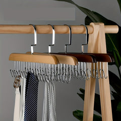 Solid Wood Hangers for Belts Hats Vests Scarves Ties