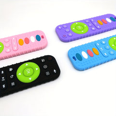 Baby Remote Control Shaped Teether Safe Silicone Reduces Biting Teething Toy