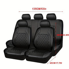 PU Leather Car Seat Cushion Protector Pad Anti Scratch for Sedans SUVs Pickups