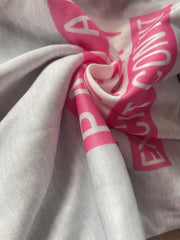  Letter Print High Rise Sweatpants Women's Plus Y2K Slight Stretch