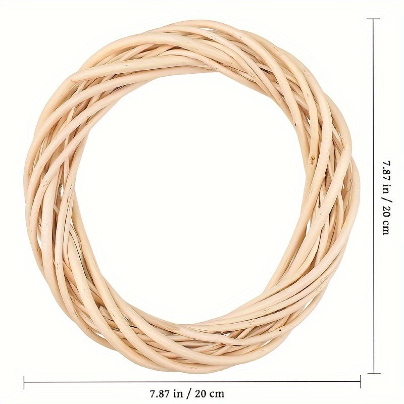 10 Grapevine Wreath DIY Craft Vine Willow Woven Wreath Round Wedding Decoration