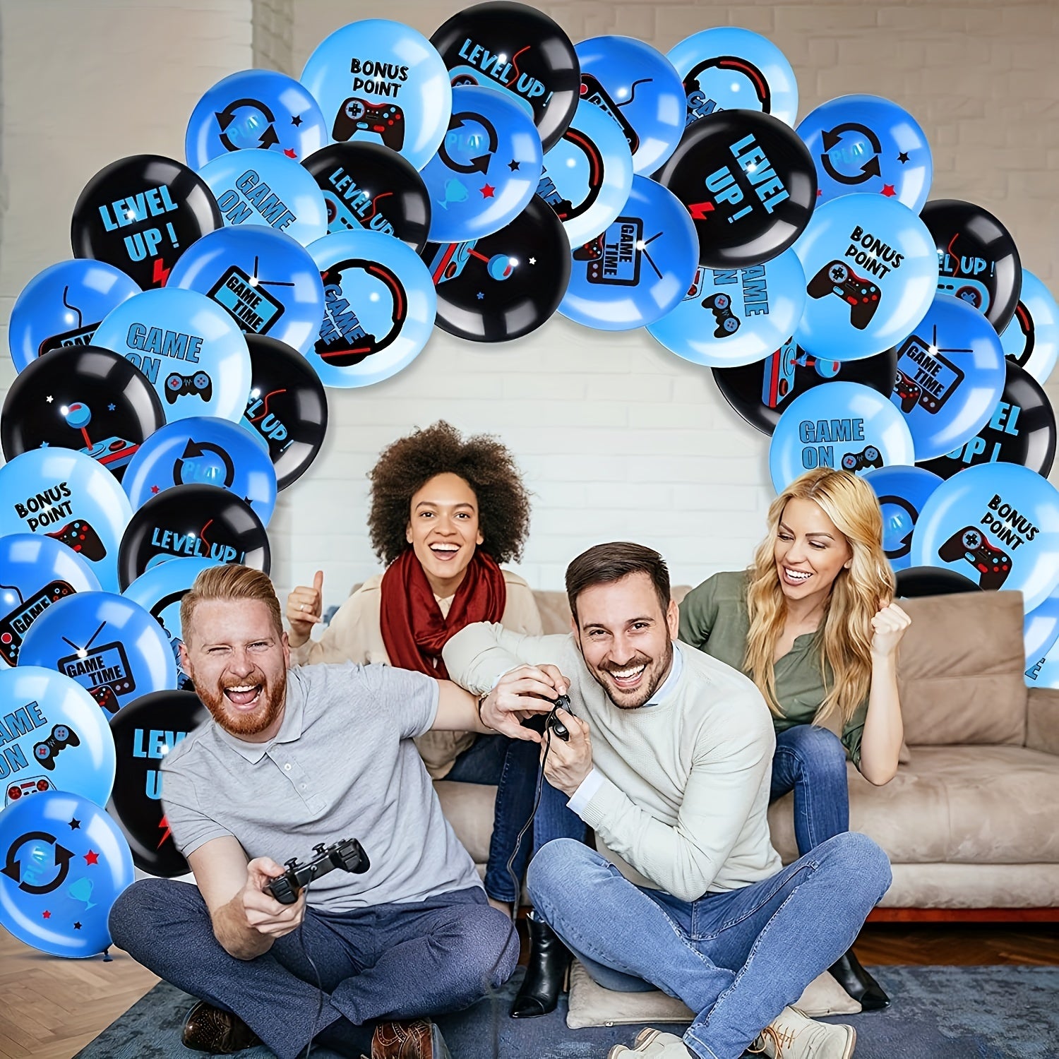 18pcs Video Game Party Balloons Set Game Birthday Party Balloons