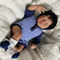 KEKEAIAI 45 Reborn Baby Doll Lifelike Soft Touch 3D Skin
