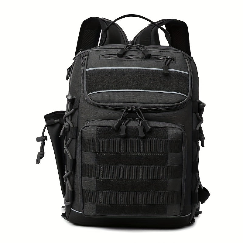 Large Capacity Fishing Backpack Water Resistant Tackle Box Storage Bag
