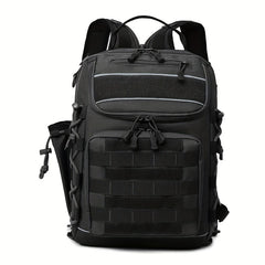 Large Capacity Fishing Backpack Water Resistant Tackle Box Storage Bag